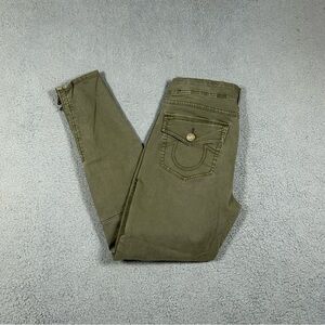 Khaki True Religion Halle mid-rise Super skinny jeans Size 29 0388